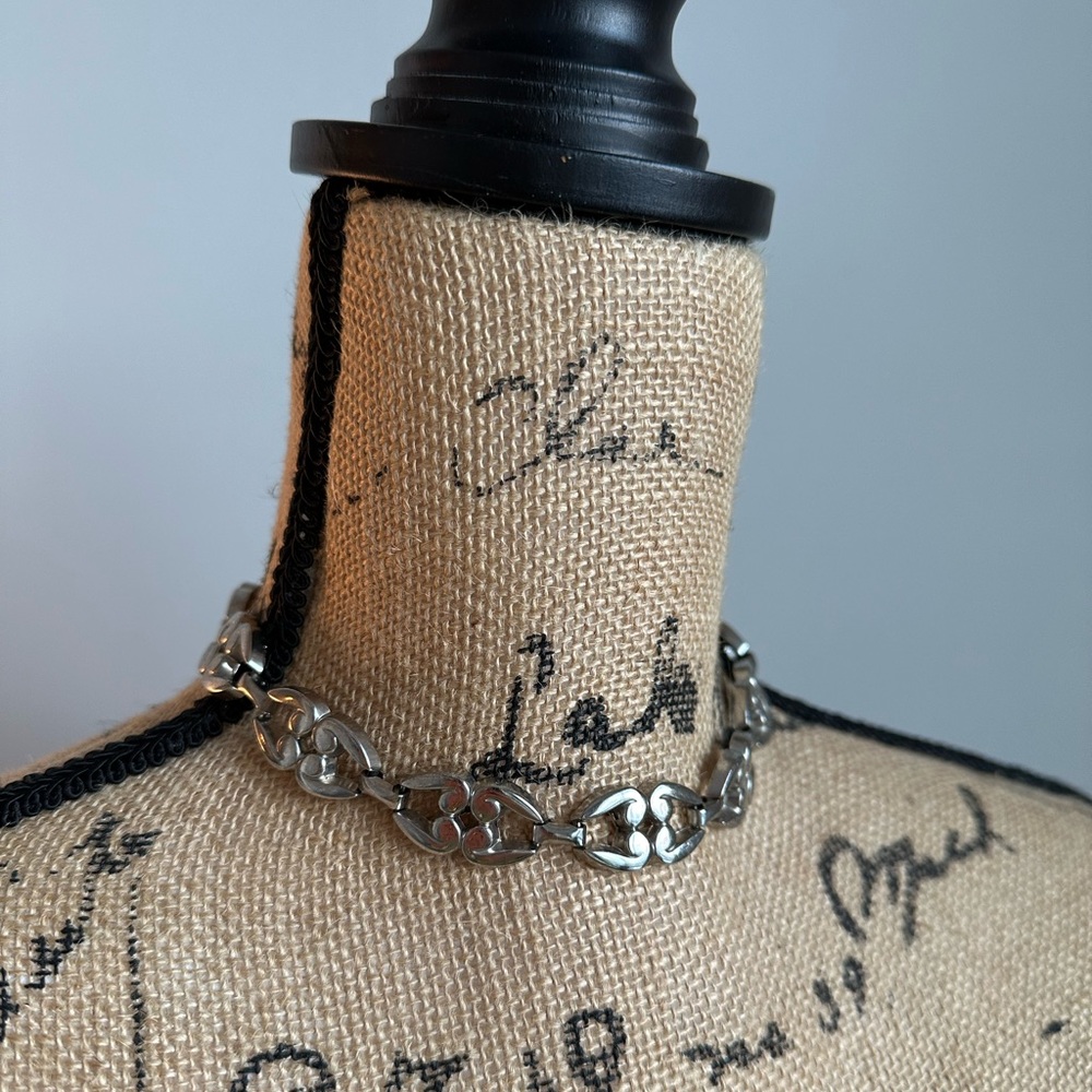 Vintage Silver Regency Choker Necklace